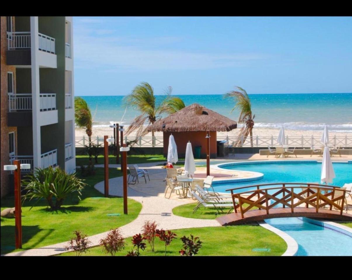Apartamento Vista Total Do Mar Uma Cobertura A 400M Do Beach Park No Porto Das Dunas Aquiraz Condominio Terramaris Piscina Ampla Parque Infantil Sauna Estacionamento Privado Екстер'єр фото