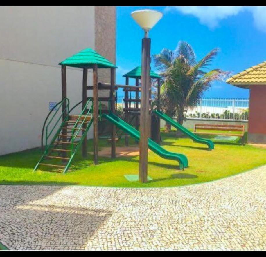 Apartamento Vista Total Do Mar Uma Cobertura A 400M Do Beach Park No Porto Das Dunas Aquiraz Condominio Terramaris Piscina Ampla Parque Infantil Sauna Estacionamento Privado Екстер'єр фото