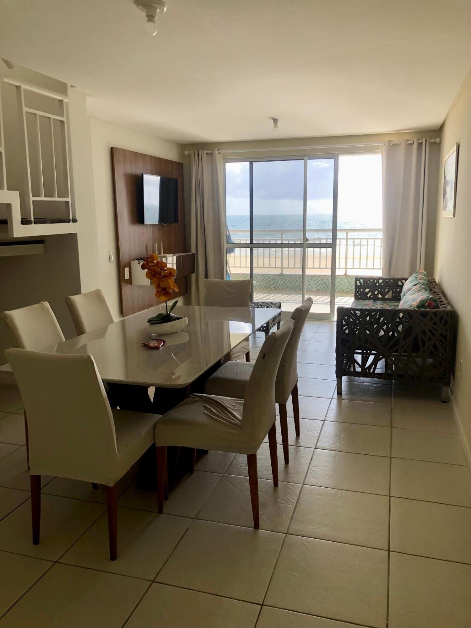Apartamento Vista Total Do Mar Uma Cobertura A 400M Do Beach Park No Porto Das Dunas Aquiraz Condominio Terramaris Piscina Ampla Parque Infantil Sauna Estacionamento Privado Екстер'єр фото