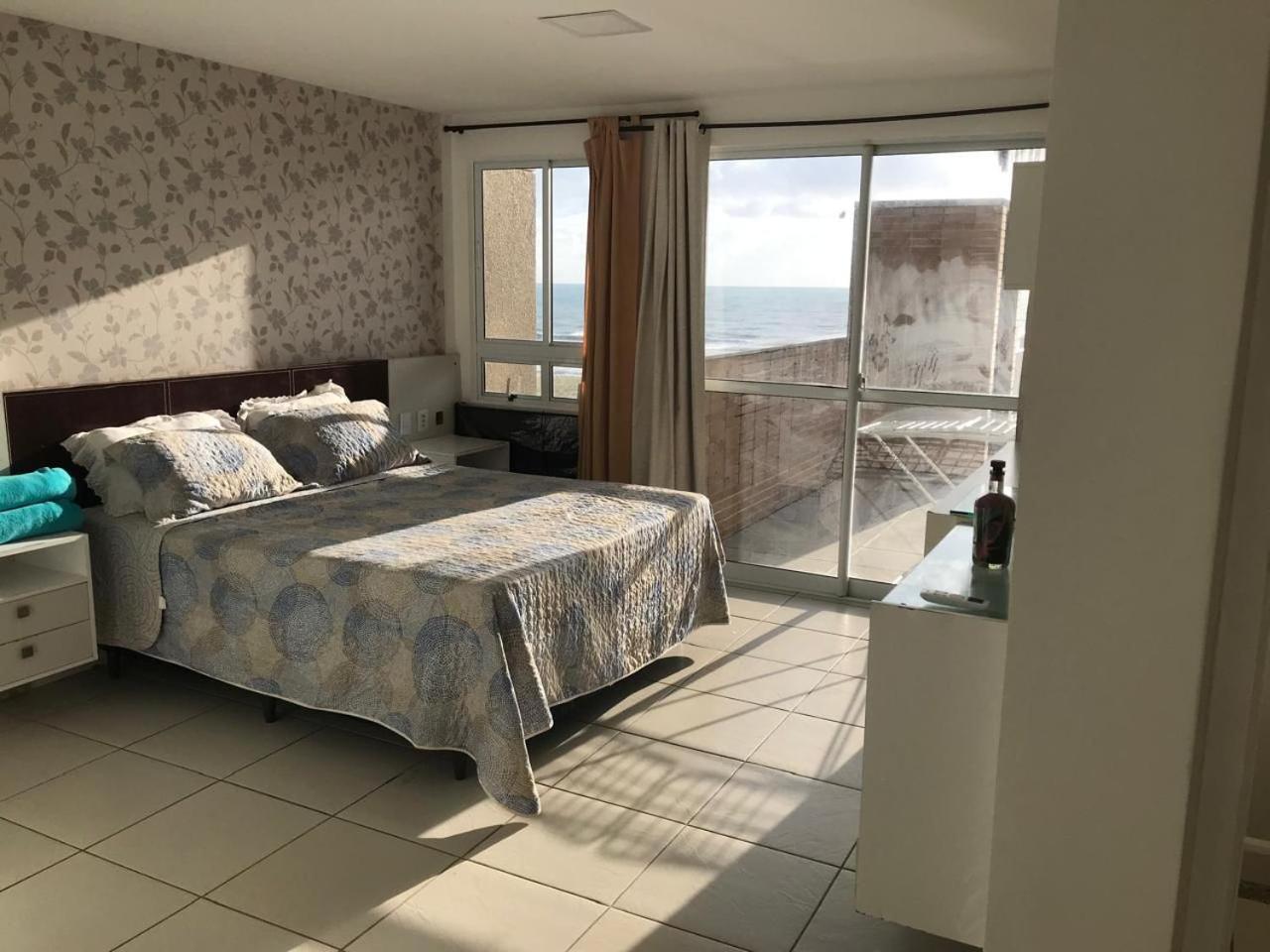 Apartamento Vista Total Do Mar Uma Cobertura A 400M Do Beach Park No Porto Das Dunas Aquiraz Condominio Terramaris Piscina Ampla Parque Infantil Sauna Estacionamento Privado Екстер'єр фото
