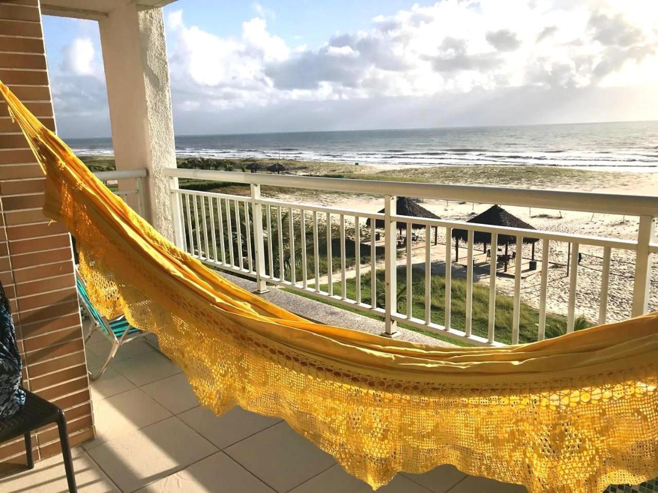 Apartamento Vista Total Do Mar Uma Cobertura A 400M Do Beach Park No Porto Das Dunas Aquiraz Condominio Terramaris Piscina Ampla Parque Infantil Sauna Estacionamento Privado Екстер'єр фото